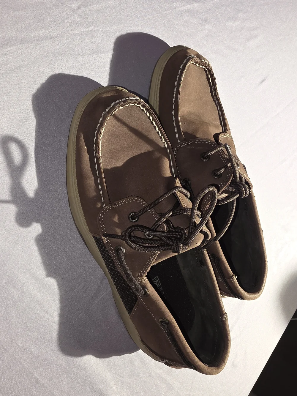 Sperry Brown Leather Boat Shoes